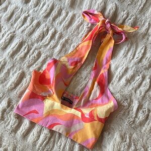 Zara Colorful Halter Top